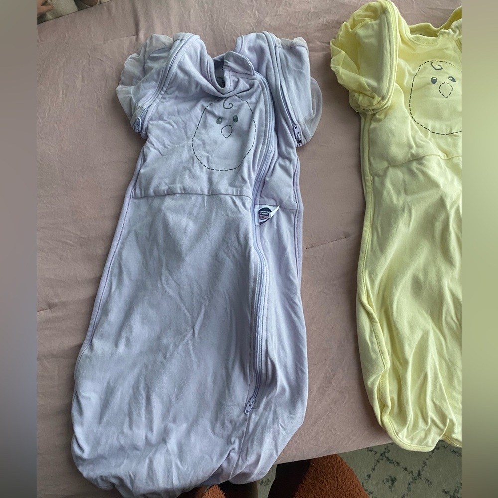 Bundle of two Nested Bean sleep swaddles EUC